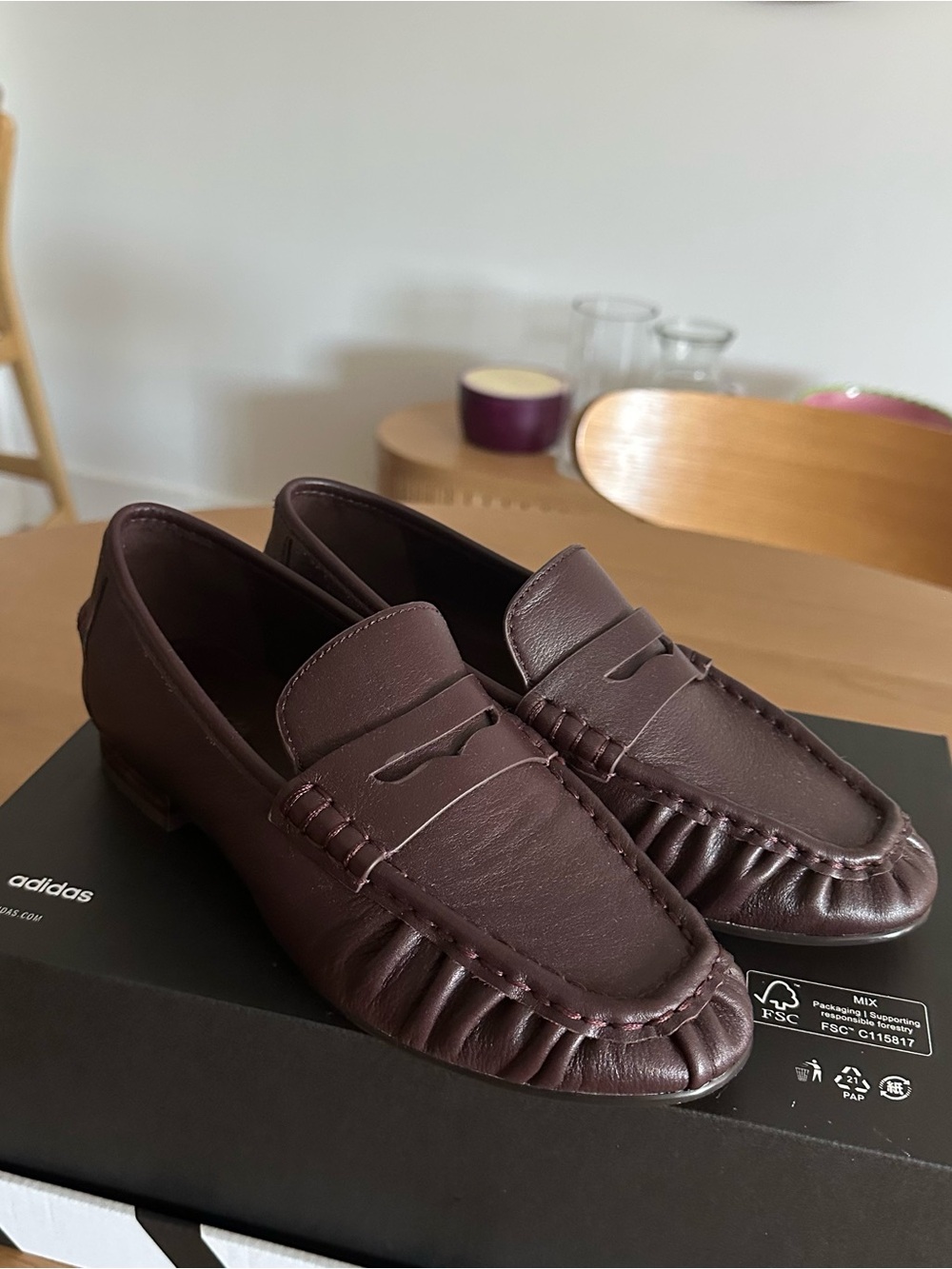 Madewell Women's Burgundy Penny Loafers